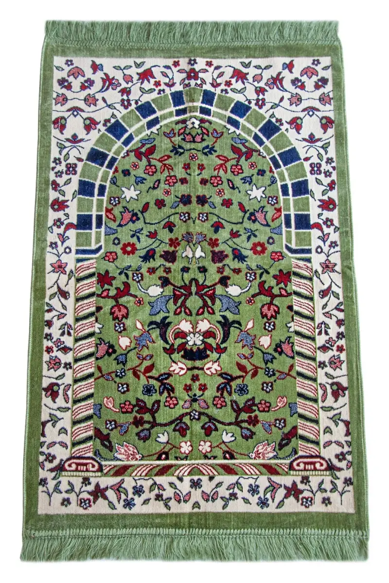 Kadife Ravza Desenli Seccade - 7