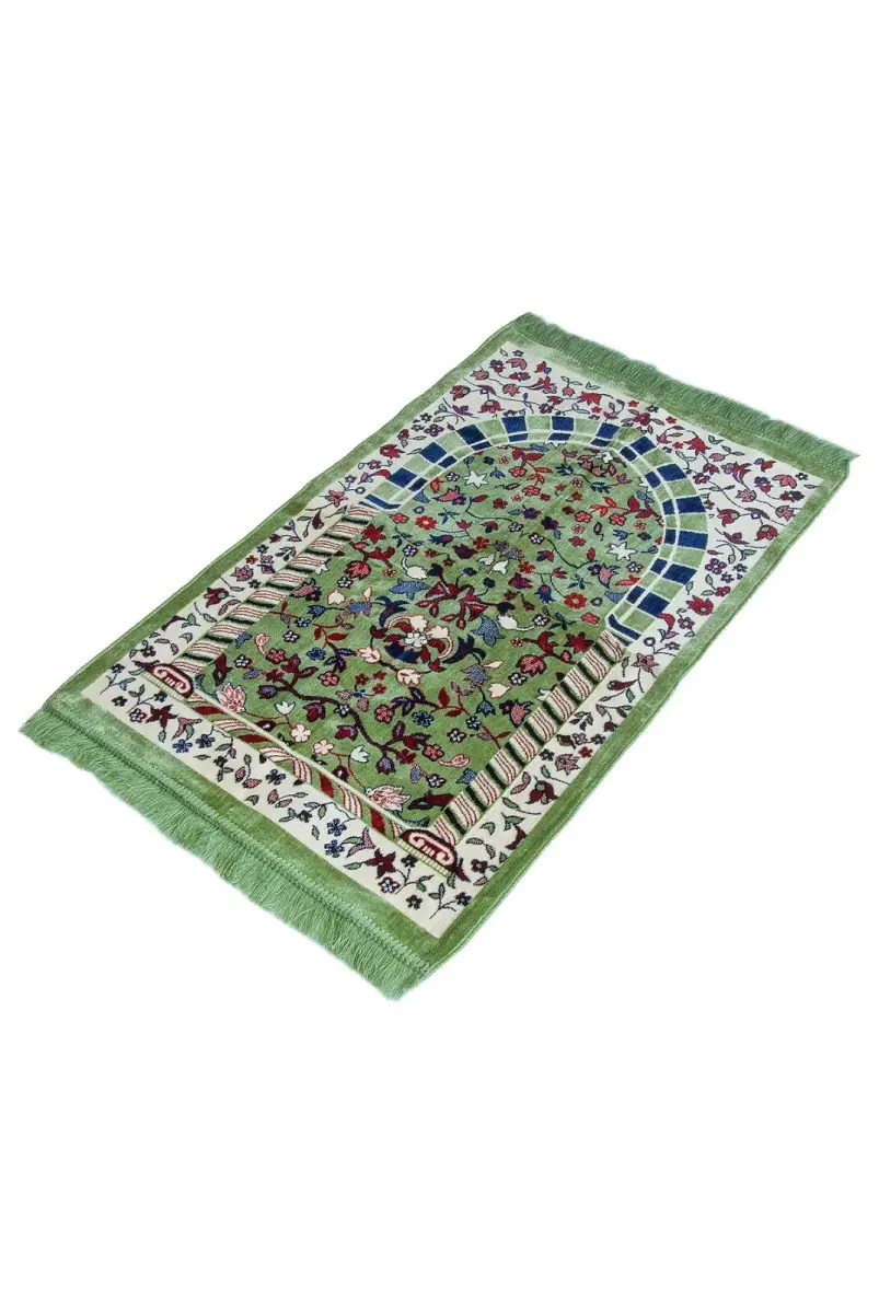 Kadife Ravza Desenli Seccade - 8