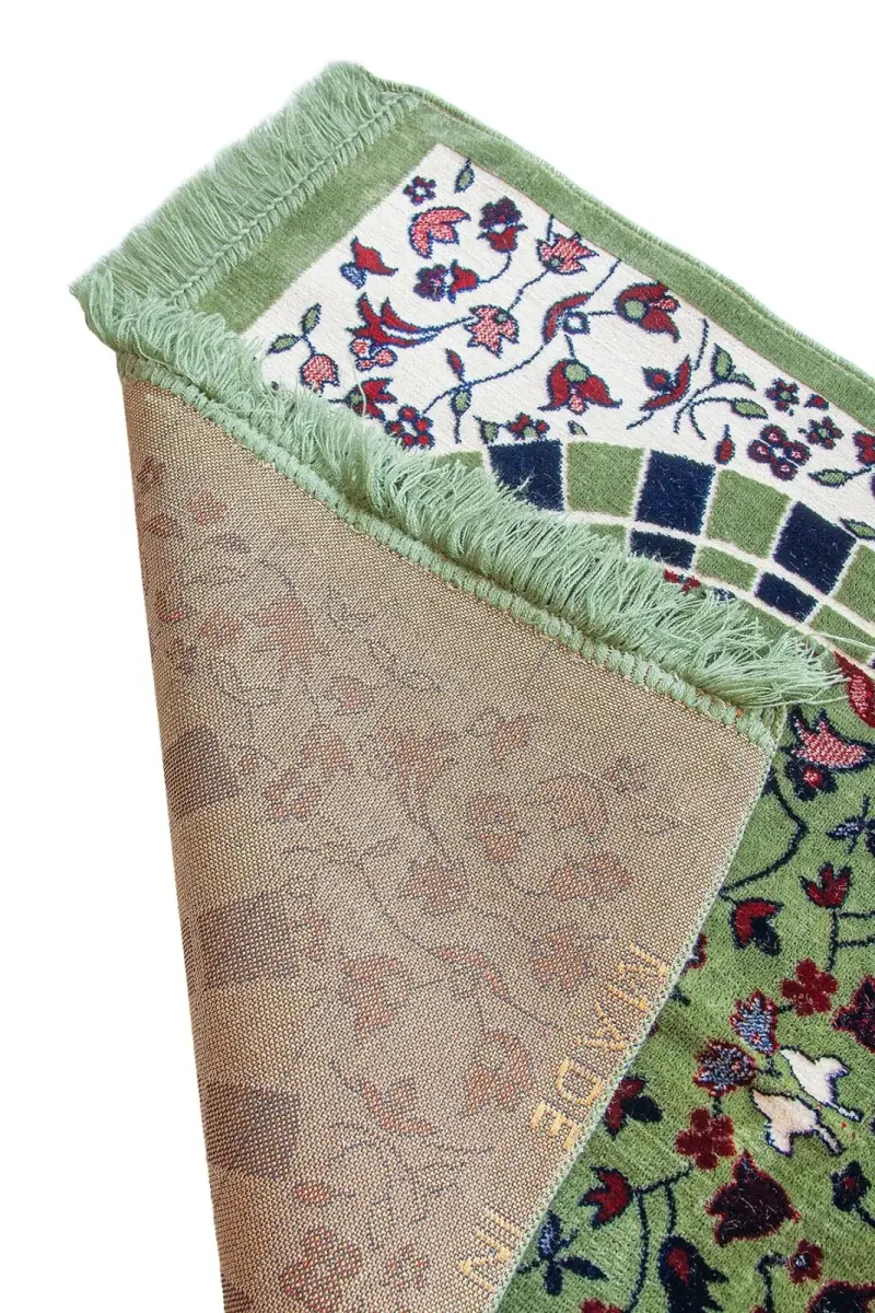 Kadife Ravza Desenli Seccade - 11