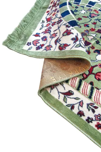 Kadife Ravza Desenli Seccade - 12