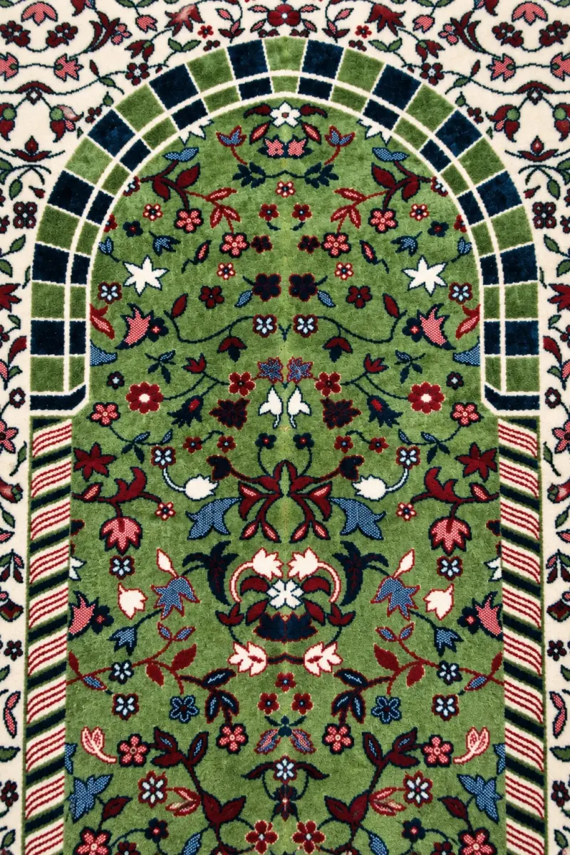 Kadife Ravza Desenli Seccade - 7