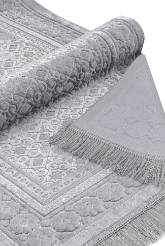 Kadife Seccade İnci Velvet Pearl - Gri - 3