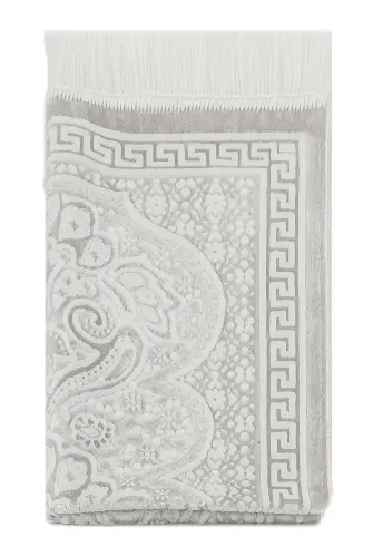 Kadife Seccade İnci Velvet Pearl - Krem - 4