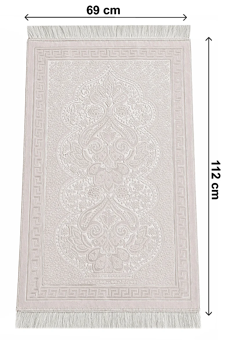 Kadife Seccade İnci Velvet Pearl - Krem - 2