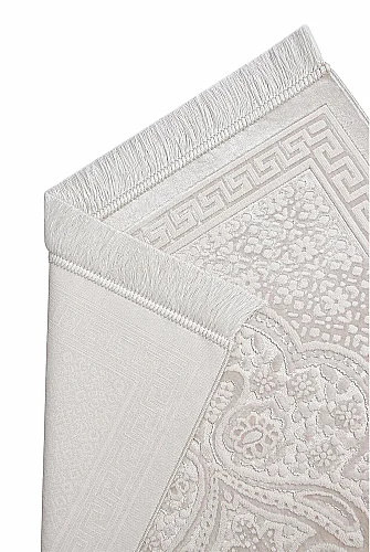 Kadife Seccade İnci Velvet Pearl - Krem - 4