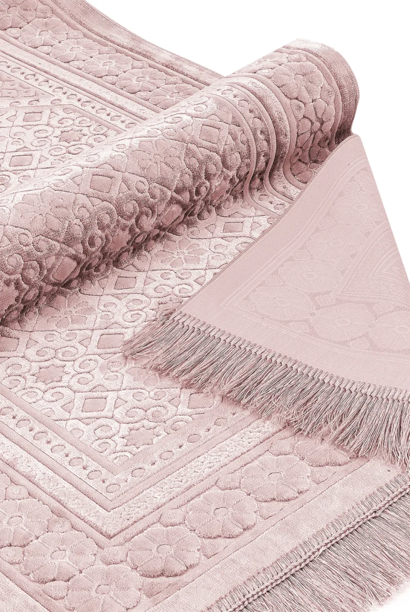 Kadife Seccade İnci Velvet Pearl - Pembe - 3