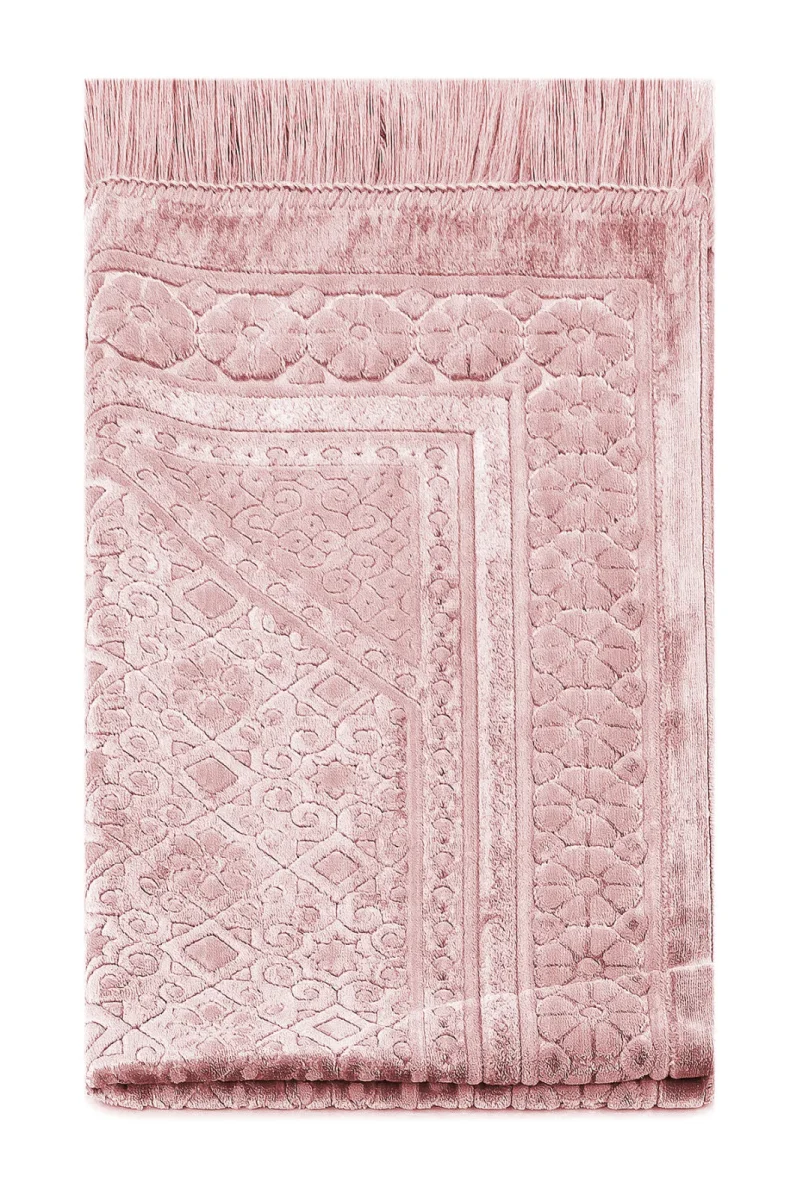 Kadife Seccade İnci Velvet Pearl - Pembe - 4