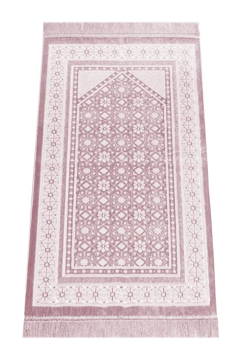 Kadife Seccade İnci Velvet Pearl - Pembe - 1