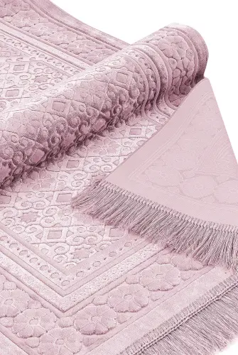 Kadife Seccade İnci Velvet Pearl - Pembe - 3