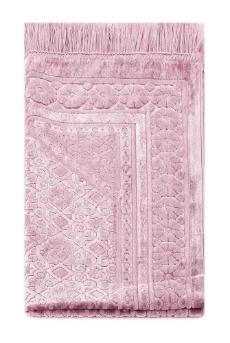 Kadife Seccade İnci Velvet Pearl - Pembe - 4