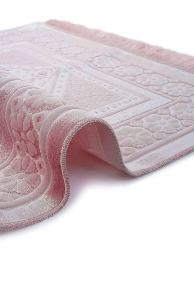 Kadife Seccade İnci Velvet Pearl - Pembe - 4