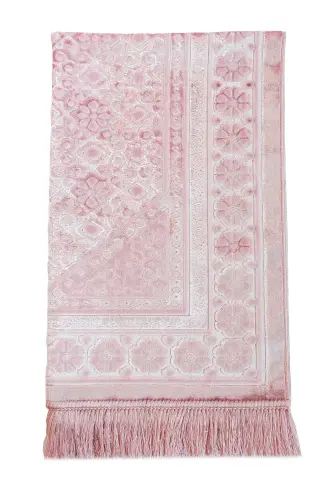 Kadife Seccade İnci Velvet Pearl - Pembe - 5