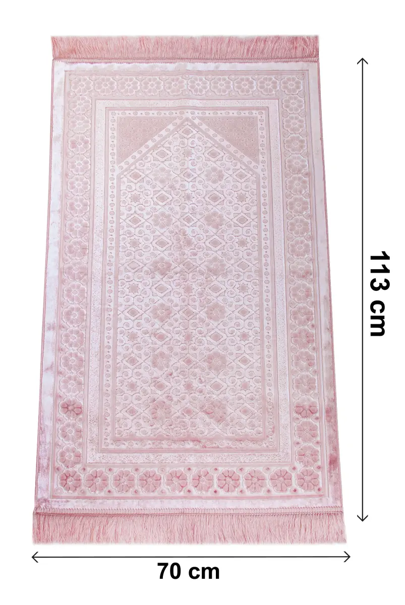 Kadife Seccade İnci Velvet Pearl - Pembe - 6
