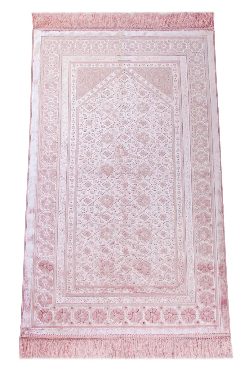 Kadife Seccade İnci Velvet Pearl - Pudra - 1