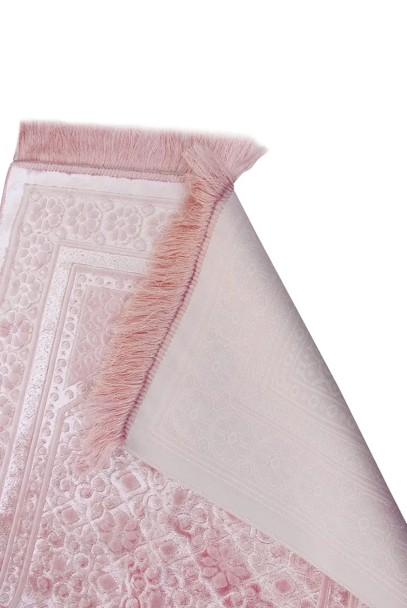 Kadife Seccade İnci Velvet Pearl - Pudra - 3
