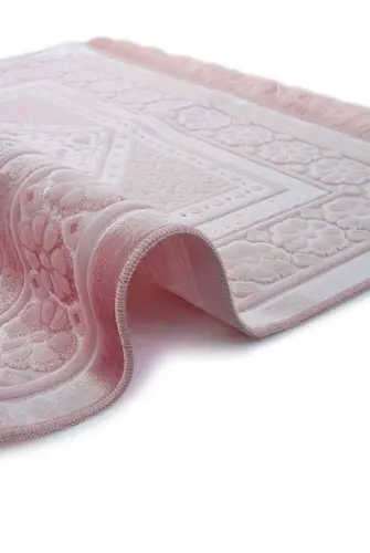Kadife Seccade İnci Velvet Pearl - Pudra - 4