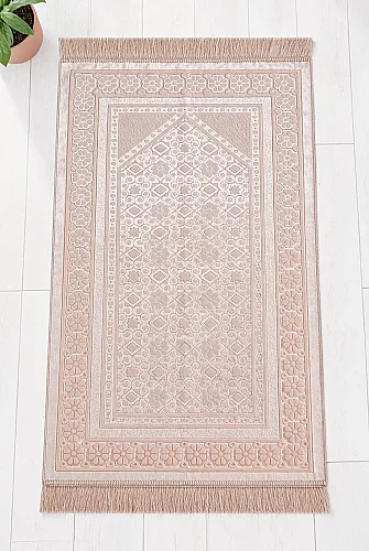 Kadife Seccade İnci Velvet Pearl - Somon - 1