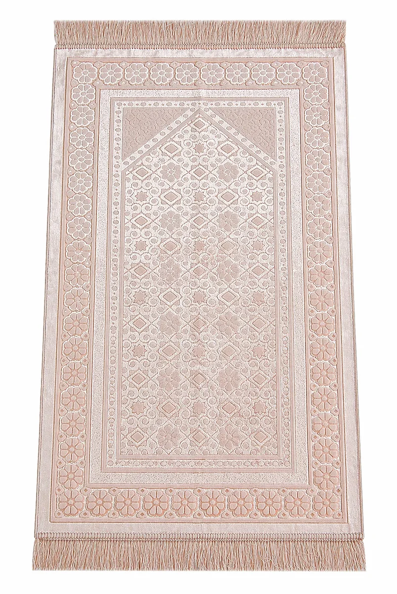 Kadife Seccade İnci Velvet Pearl - Somon - 3