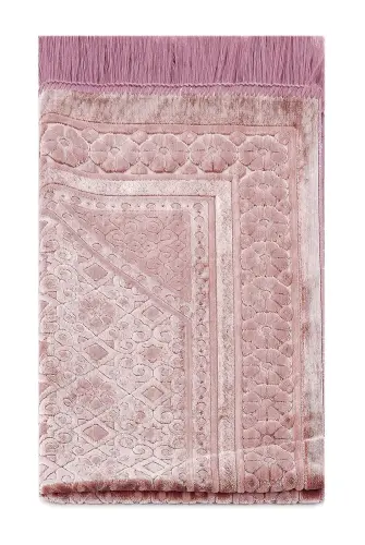 Kadife Seccade İnci Velvet Pearl - Pembe - 4