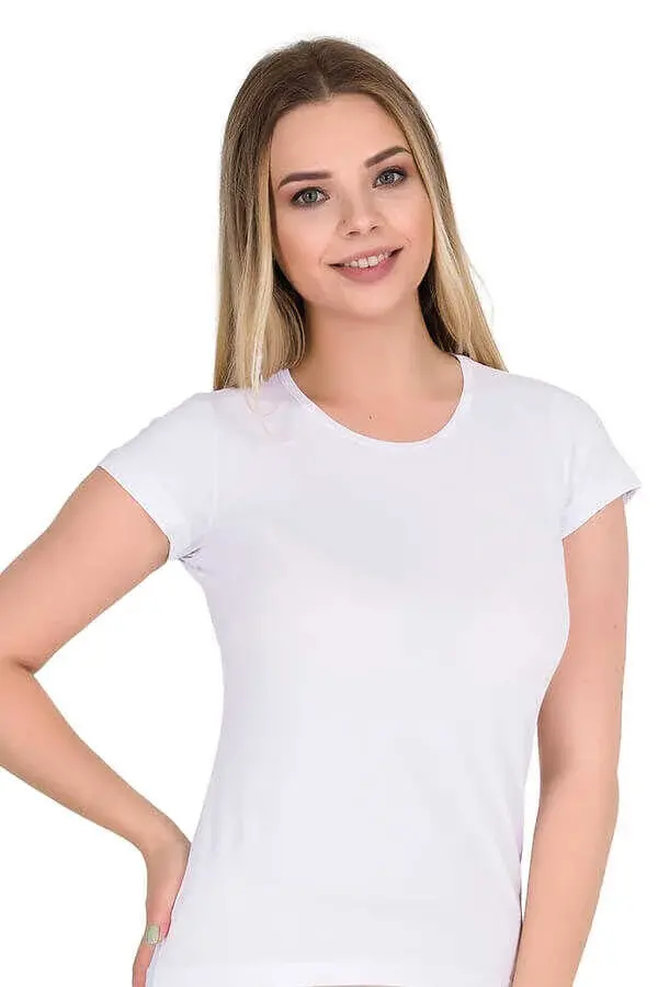 Kadın Body - Pamuklu - Berrak 2133 - Beyaz - 1