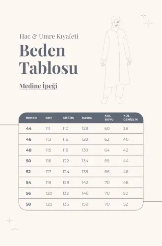 Kadın Medine İpeği Hac Umre Kıyafeti Tesettür İkili Takım - Gri - 5
