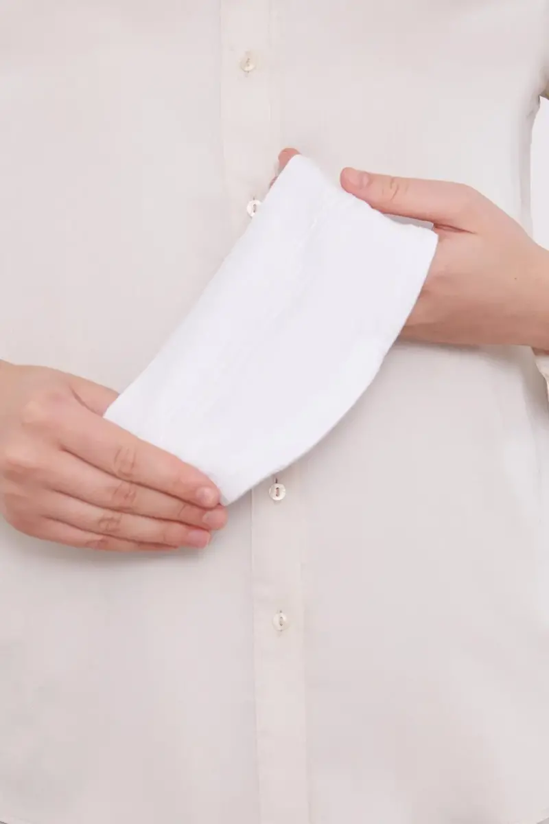 Kadın Silikonlu Kaymaz Dikişsiz Spor Saç Bandana Bone - Beyaz - 4