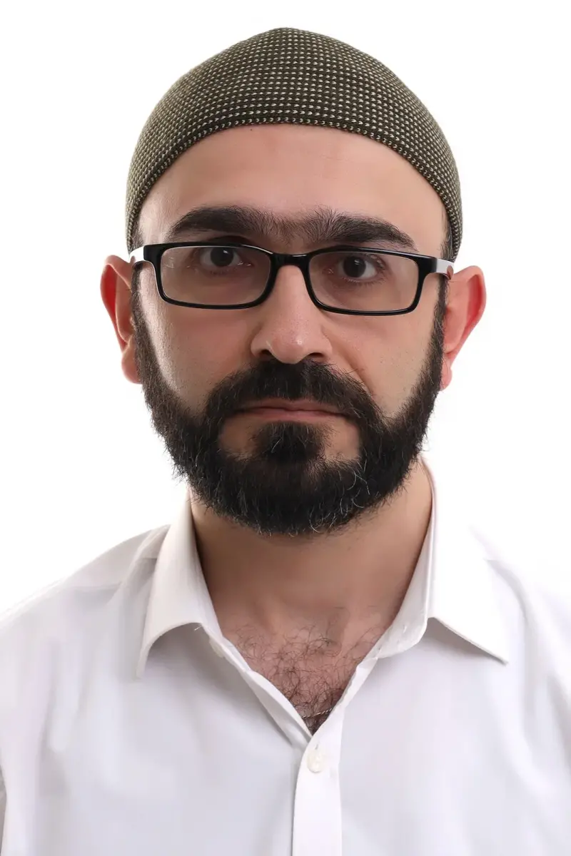 Açık Kahve Kışlık Nokta Desenli Orlon Namaz Takkesi - 5