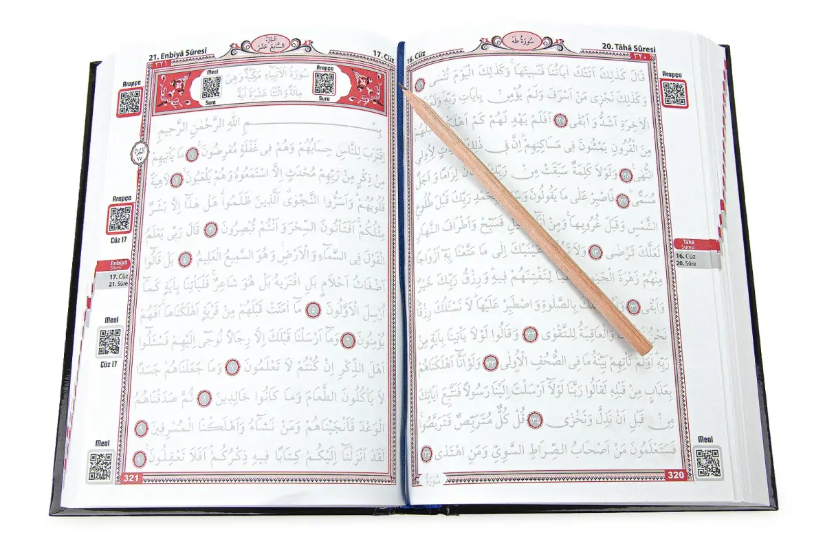 Kalemle Yazılabilen Orta Boy Gölgeli Kuranı Kerim Siyah - 4