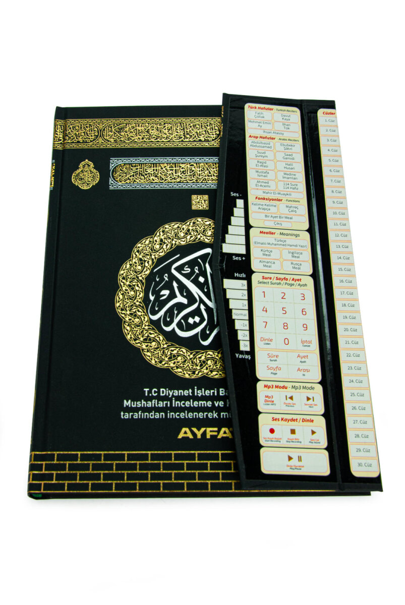 Kalemli Kuran Seti – Sesli Kuran Kalemi, Kuranı Kerim, Elifba ve Tecvid Kitaplı Eğitim Seti - Cami Boy - 5