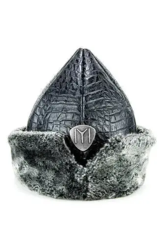 Kalpak Hun Hat - Gray Color - 1