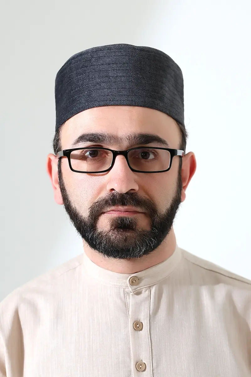Kapitone Desenli Kadife Kalıp Namaz Takkesi Koyu Gri - 2