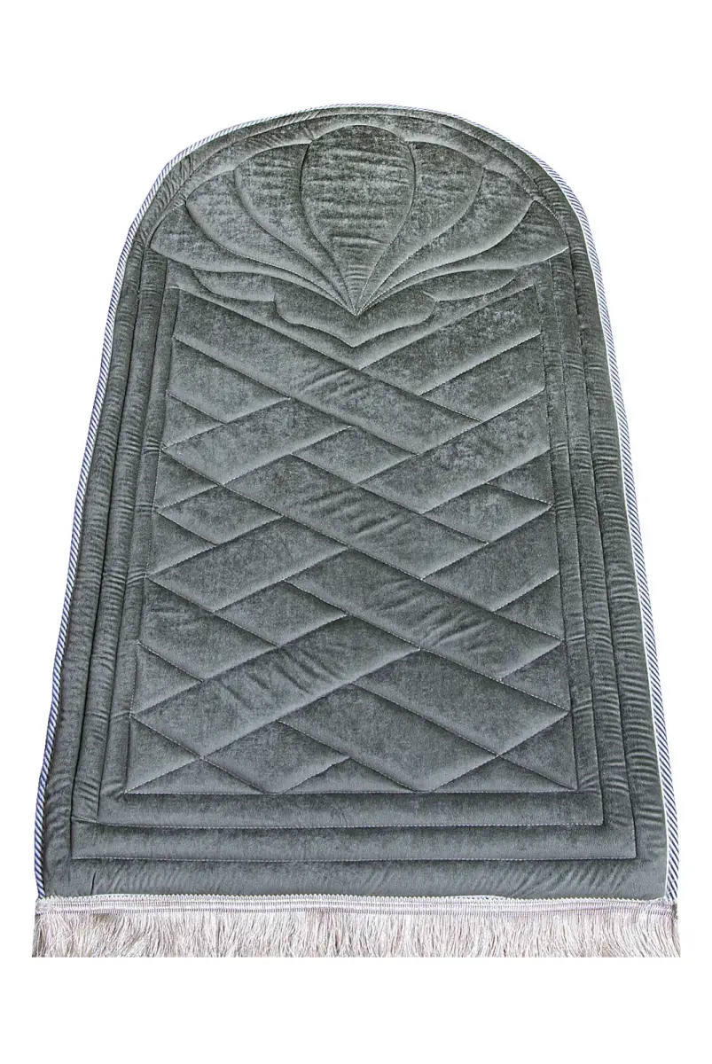 Padded Soft Prayer Rug - Gray - 1