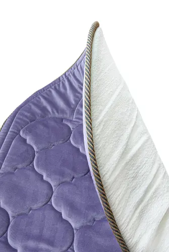 Kapitone Süngerli Yumuşak Seccade - Mor - İhvan (1)