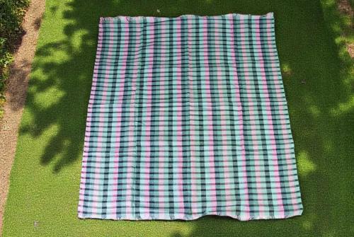 Kare Desen Piknik, Masa ve Sofra Örtüsü 140x140 cm - Açık Mavi - 2
