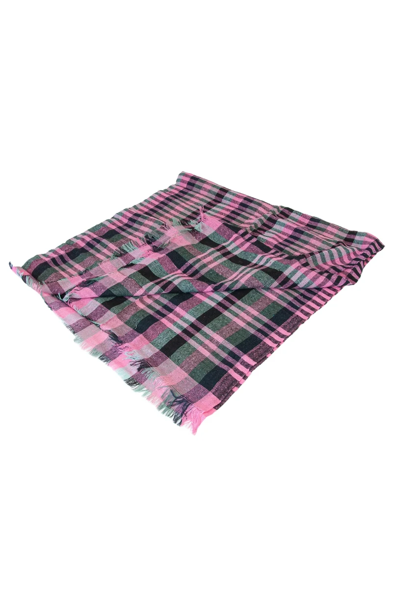 Kare Desen Piknik, Masa ve Sofra Örtüsü 140x140 cm - Pembe - 8