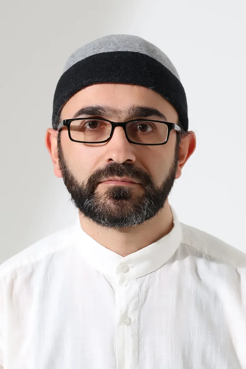 Erkek İki Renkli Keçe Yün Derviş Takke - Gri Siyah - 2