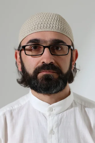 Kehribar Örme Namaz Takkesi, Örgü Motifli Takke Bej - 3