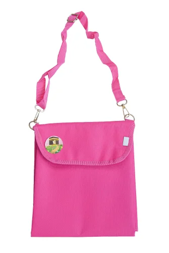 Kendinden Çantalı Katlanabilir Kız Çocuk Seccadesi, Seyyar Askılı - Pembe - ihvanonline (1)