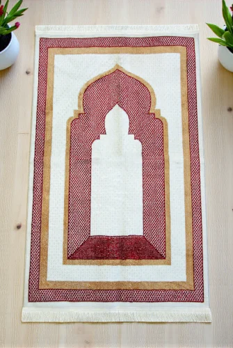 Kervansaray Lüks Dokuma Seccade - Kırmızı - 1