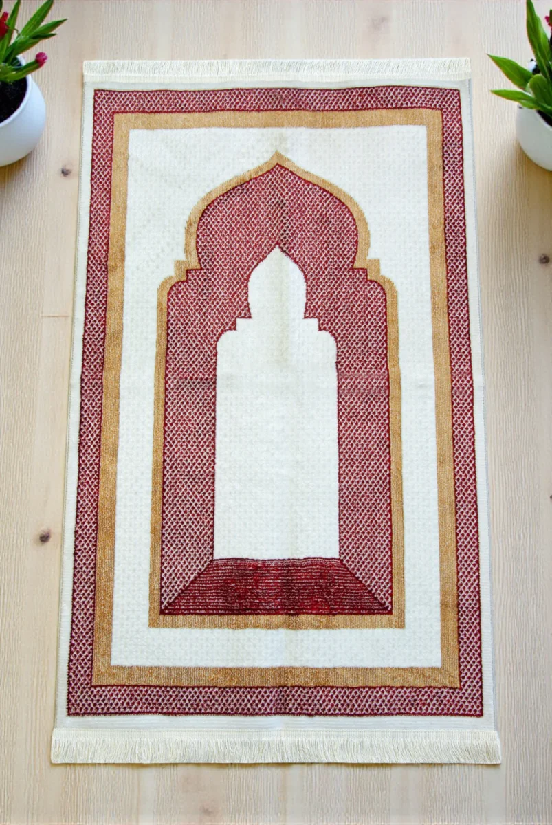 Kervansaray Lüks Dokuma Seccade - Kırmızı - 1