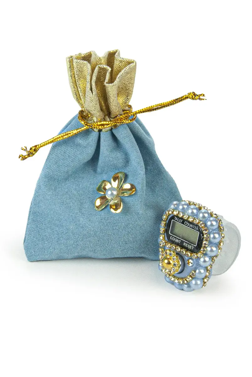 Keseli Taşlı Zikirmatik Mevlüt Hediyesi - Mavi - 1