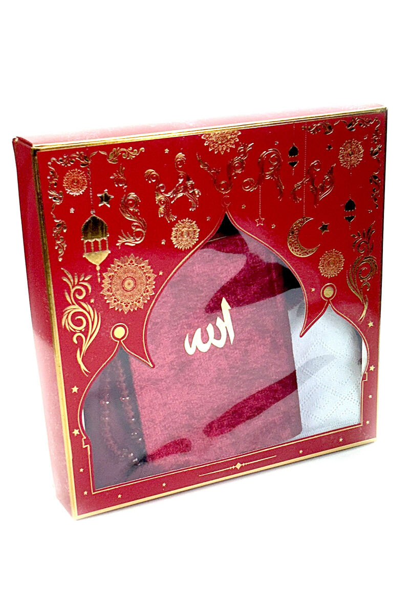 Kırmızı Kare Kutulu 5 li Set - 1