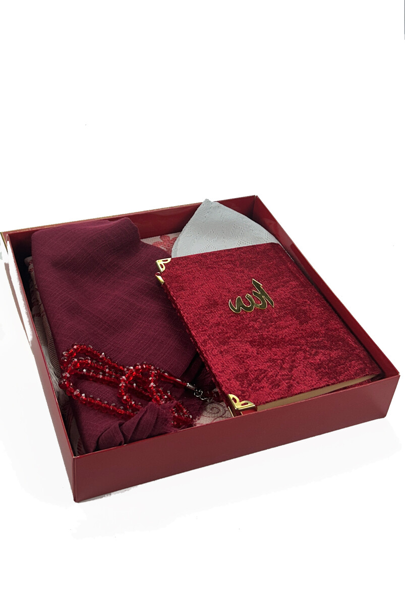Kırmızı Kare Kutulu 5 li Set - 2