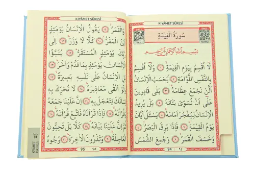Kişiye Özel İsimli Termo Deri Ciltli Yasin Kitabı - Çanta Boy 128 Sayfa Mevlüt Hediyelik - Mavi - 3