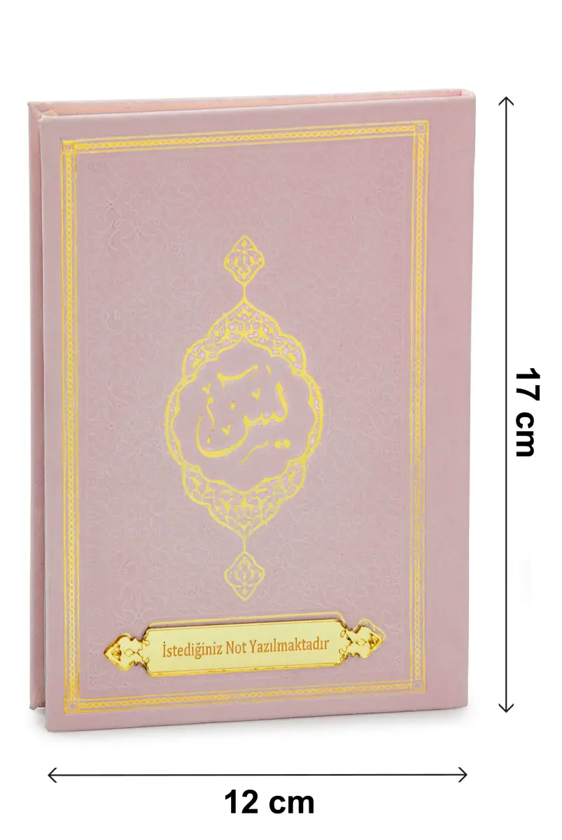 Kişiye Özel İsimli Termo Deri Ciltli Yasin Kitabı - Çanta Boy 128 Sayfa Mevlüt Hediyelik - Pembe - 5