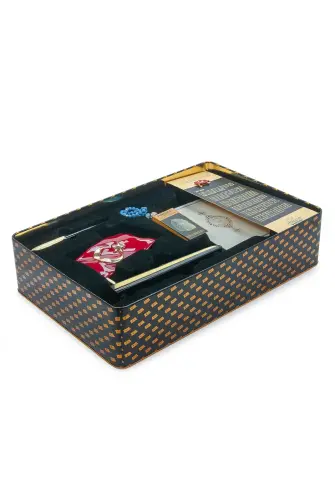  Kişiye Özel Ofis Masaüstü Türk Bayraklı İsimlik, Kuranı Kerim, Kalem, Rozet ve Tesbih Kurumsal Hediyelik Set - 8