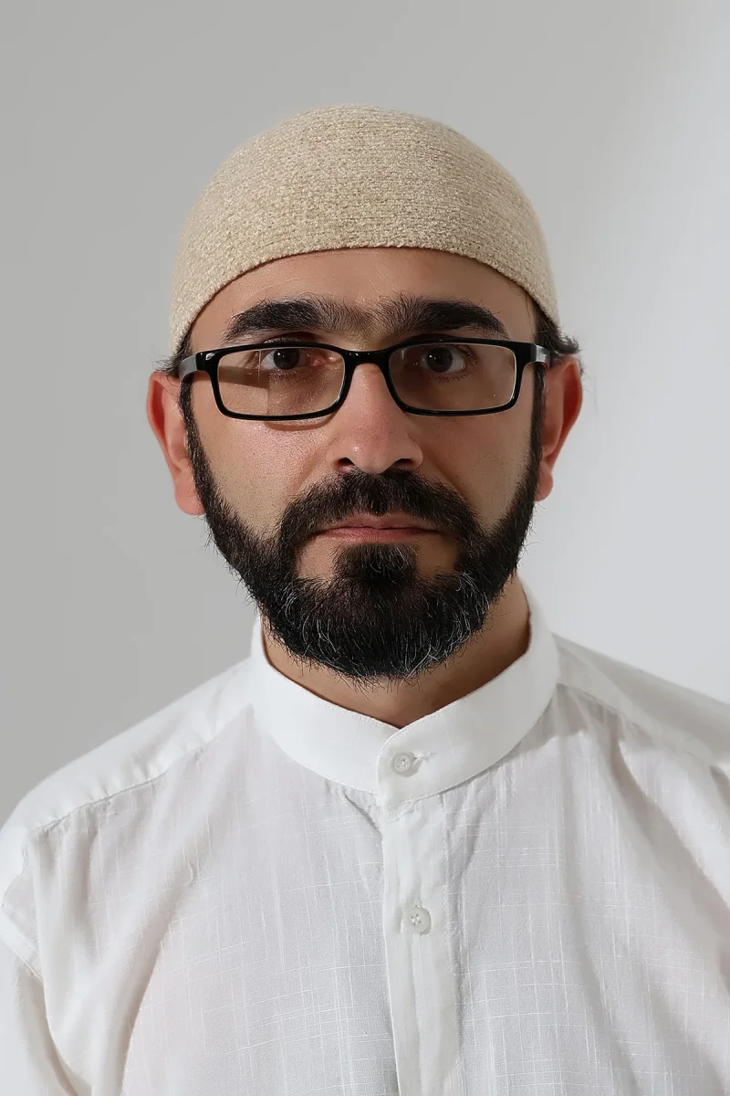 Kışlık Kadife Takke Düz Desen - Krem - 3