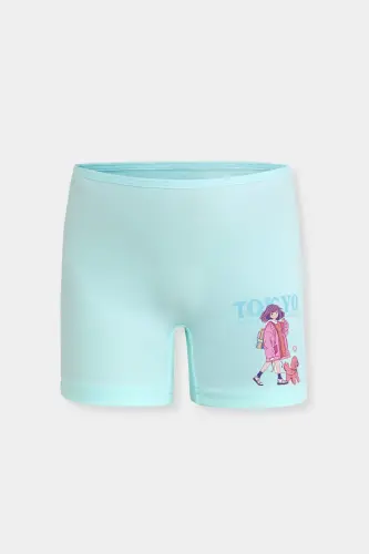 Kız Çocuk 3'lü Boxer - Renkli Pamuklu - Berrak 5649 - Berrak (1)