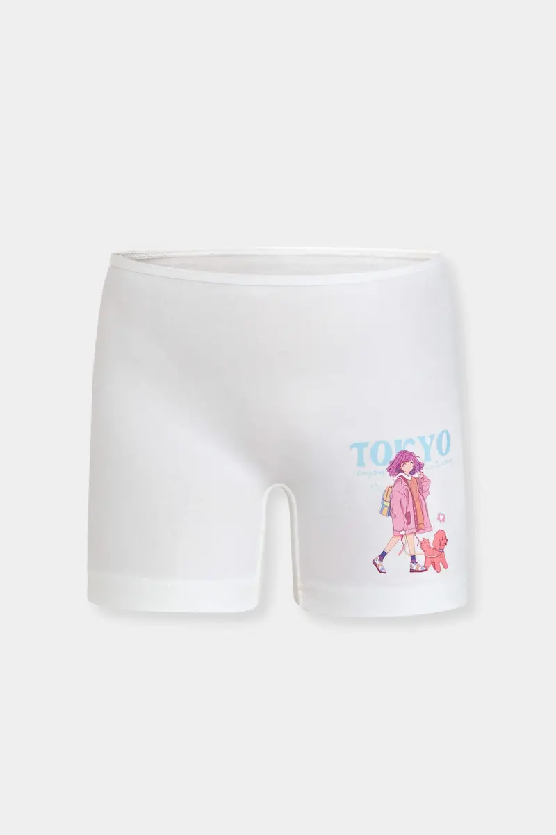 Kız Çocuk 3'lü Boxer - Renkli Pamuklu - Berrak 5649 - 3