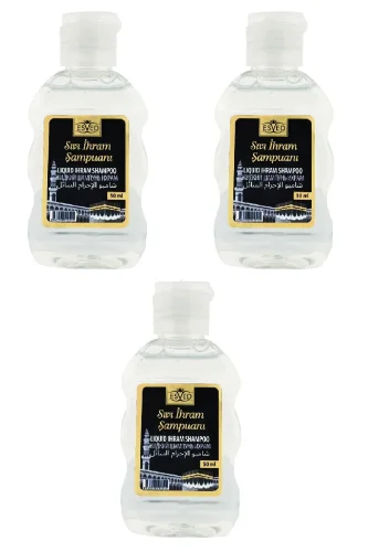 Kokusuz Sıvı Şampuan Kokusuz İhram Şampuanı Kokusuz Şampuan Hac Ve Umre Için Kokusuz Şampuan 3 Adet - 1